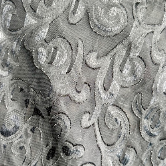 Seductive Wear by Cinema Etoile Black Sheer Embossed Babydoll | Vintage | Size L - Picture 4 of 11